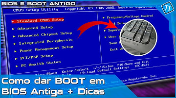 ✅ Como dar BOOT pelo Pendrive em BIOS antiga. Configurando a BIOS para Iniciar uma formatação no PC.