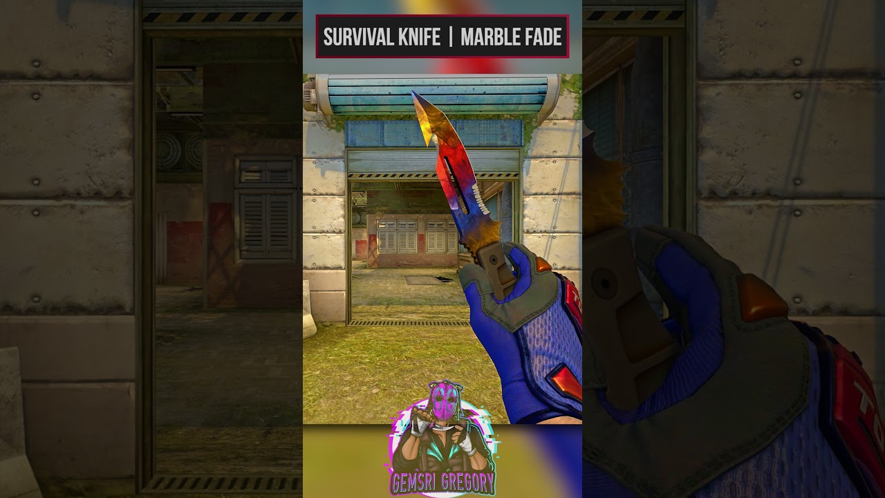 Survival Knife | Marble Fade - Concept - CS:GO Shorts