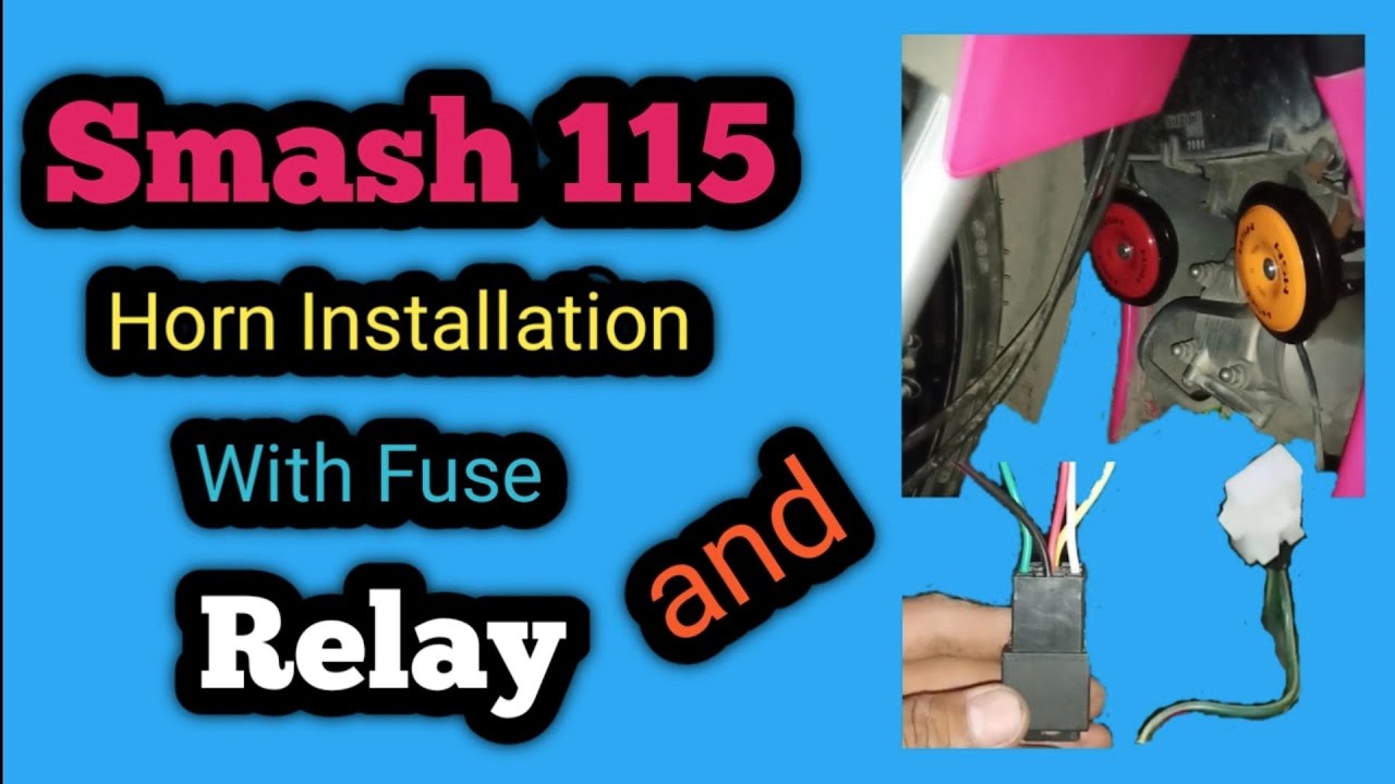 How to install horn with Fuse and Relay (Suzuki Smash 115)