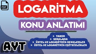 LOGARİTMA | KONU ANLATIMI | +PDF