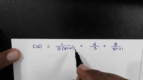 Video Class 13 Time domain analysis -First order System
