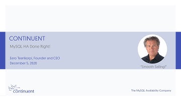 MySQL HA Done Right - The Demo