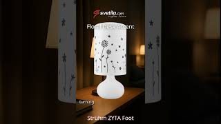 Video - ZYTA FOOT E14 artistic graphic floral motif