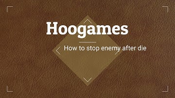 Buildbox How To - enemy kill and stop with animation