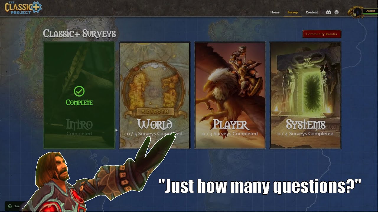 So I took the Classic+ survey...