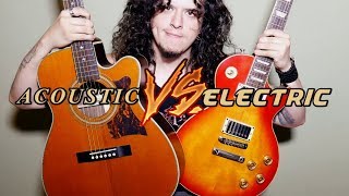 Acoustic VS Electric: a guitar battle! chords