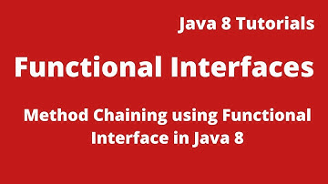 Java 8 Tutorial 14 :-  How to use method chaining using Functional Interface in java 8  |  TechFreak