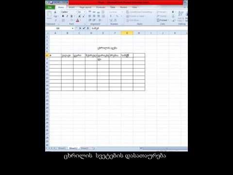 ვიდეო: 9 მარაგი იდეა ცხრილის შესაქმნელად