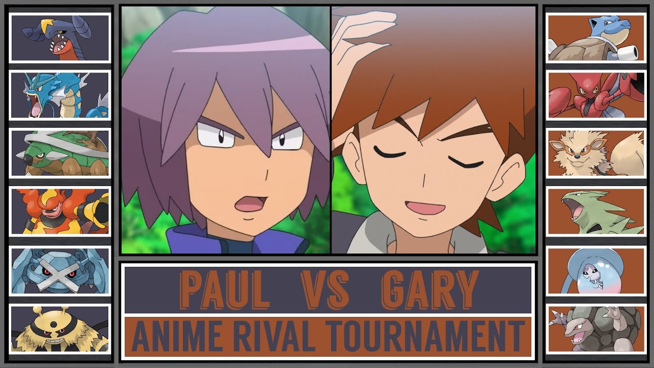 PAUL vs GARY | Pokémon Anime Rival Tournament [Battle #5] - YouTube