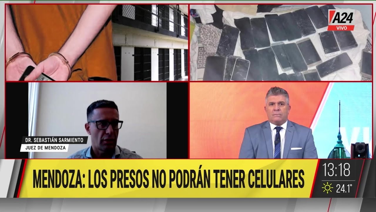 🚨 Mendoza: los presos no podrán tener celulares