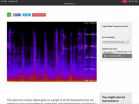 Minecraft: Disc 5 on a spectrograph