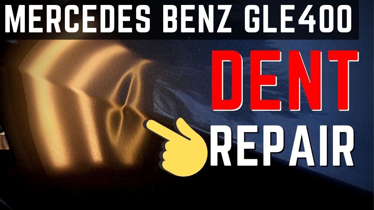 Paintless dent repair on Mercedes-Benz GLE400. Body line dent repair crease | Ars Dent Repair