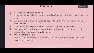 Science fair powerpoint voiceover presentation