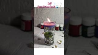 DIY Ocean Candle in a Glass 🌊🕯️ | Easy Aesthetic Home Decor | #diy #shorts #ytshorts #craft