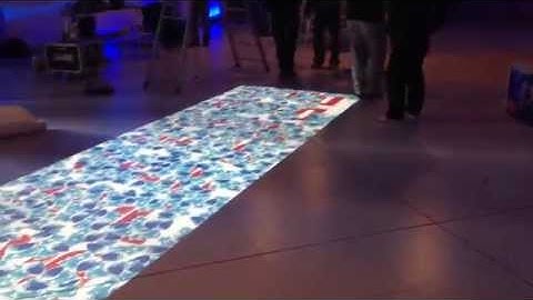 Interactive floor projection
