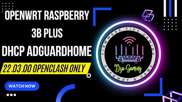 OPENWRT RASPI 3B PLUS DHCP ADGUARDHOME