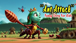 Ant Attack Funny Story For Kids #3danimation #cartoon #comedy #history #kidsvideo
