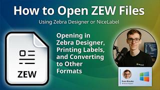 How to Open ZEW Files (Zebra Designer Label)