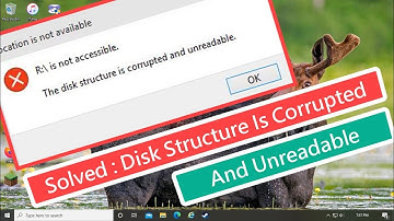Solved Disk Structure Is Corrupted and Unreadable