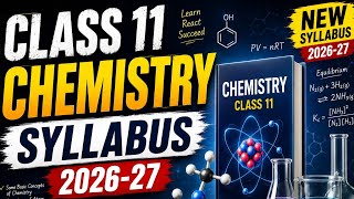 Class 11 Chemistry Syllabus 2026-27 |Class 11 Chemistry Syllabus|Class 11 Chemistry Syllabus 2025-26