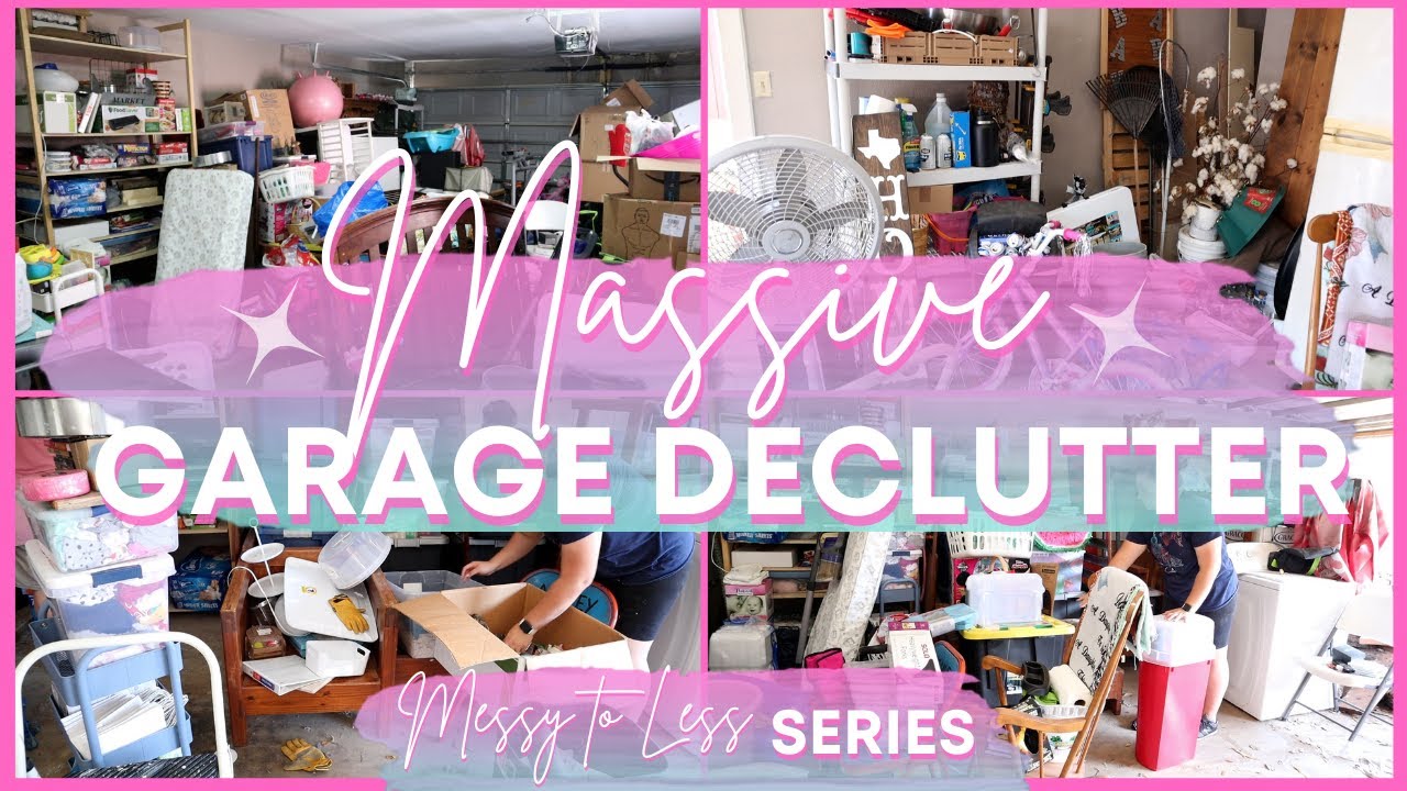 MASSIVE GARAGE DECLUTTER AND CLEAN OUT 2021 | CLEAN AND DECLUTTER WITH ...