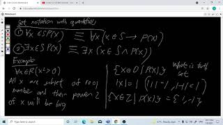 Set Notation with Quantifiers