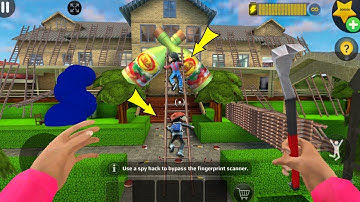 Scary Teacher 3D - troll Miss T many trap and ladders (Mod menu) gameplay part 5160 #scaryteacher3d