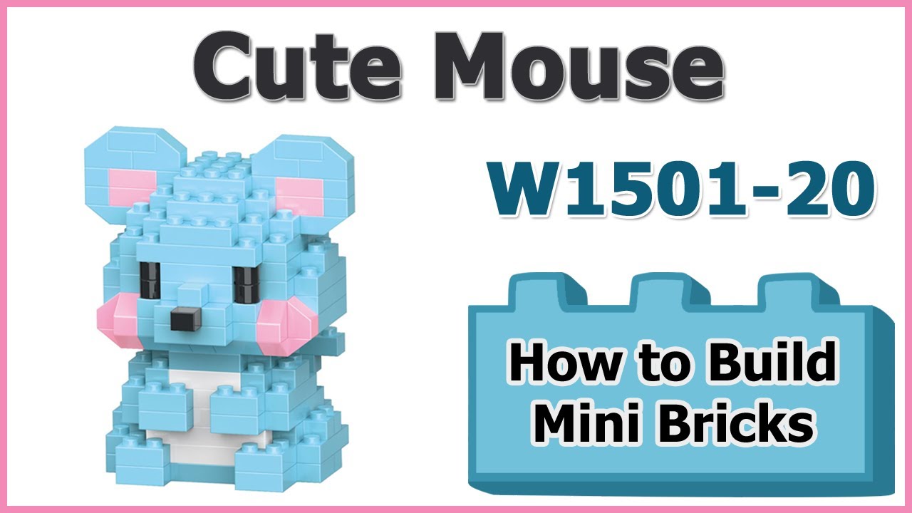 Block Mouse How to Build Mini Blocks Mouse W1501-20 Review Instructions ...
