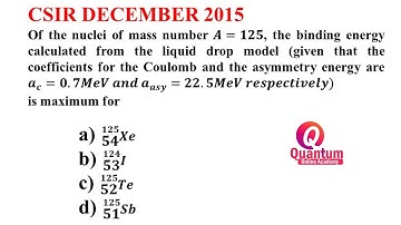 8. Stable isobar I Liquid drop model I Semi empirical mass formula I Dr. Nagaraju Pendam