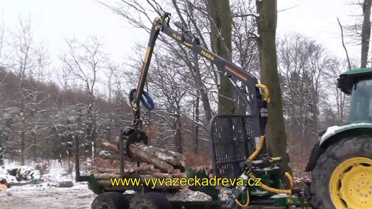 Vyvážečka dřeva Farma a Traktor John Deere