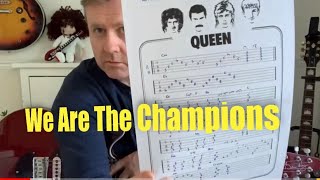 We Are The Champions - Guitar Lesson ( Guitar Tab) Based on Brian Mays Instagram Micro Lesson