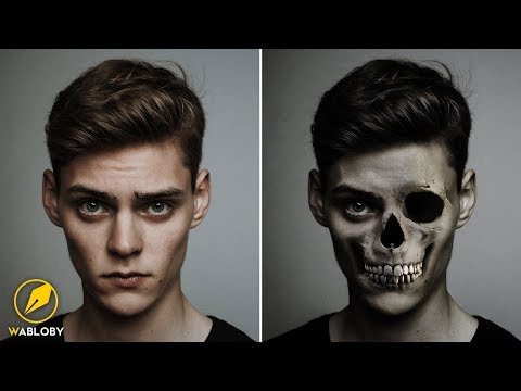 Skull Zombie Wajah Tutorial | Photoshop