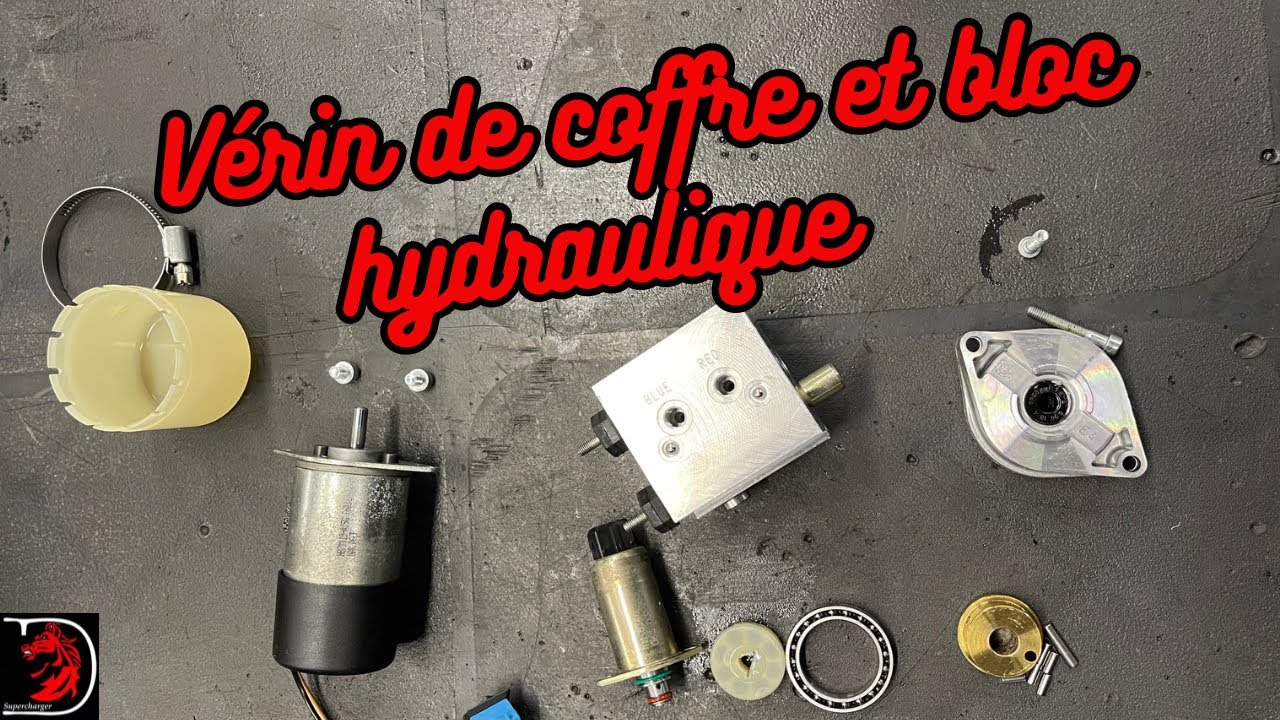 Vérin hydraulique et durites ouverture coffre BMW Série 7 51247202868