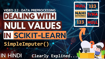 How to deal with missing values in python in scikit-learn | Data Preprocessing course in hindi