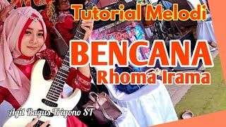Tutorial Melodi BENCANA Rhoma Irama // Tutorial Melodi Dangdut Termudah