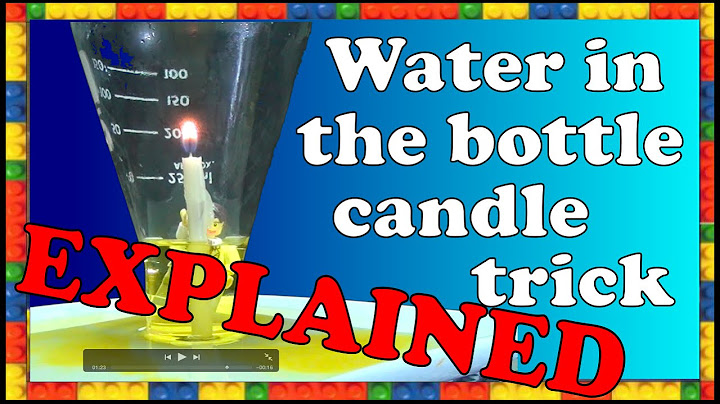 How does water get sucked into a bottle with a candle – Make Science Fun