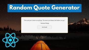 بناء Random Quotes Generator في React | مشروع للمبتدئين