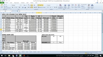 Tập 89: Đề excel nâng cao 3 De04A  - Chứng chỉ ứng dụng CNTT cơ bản