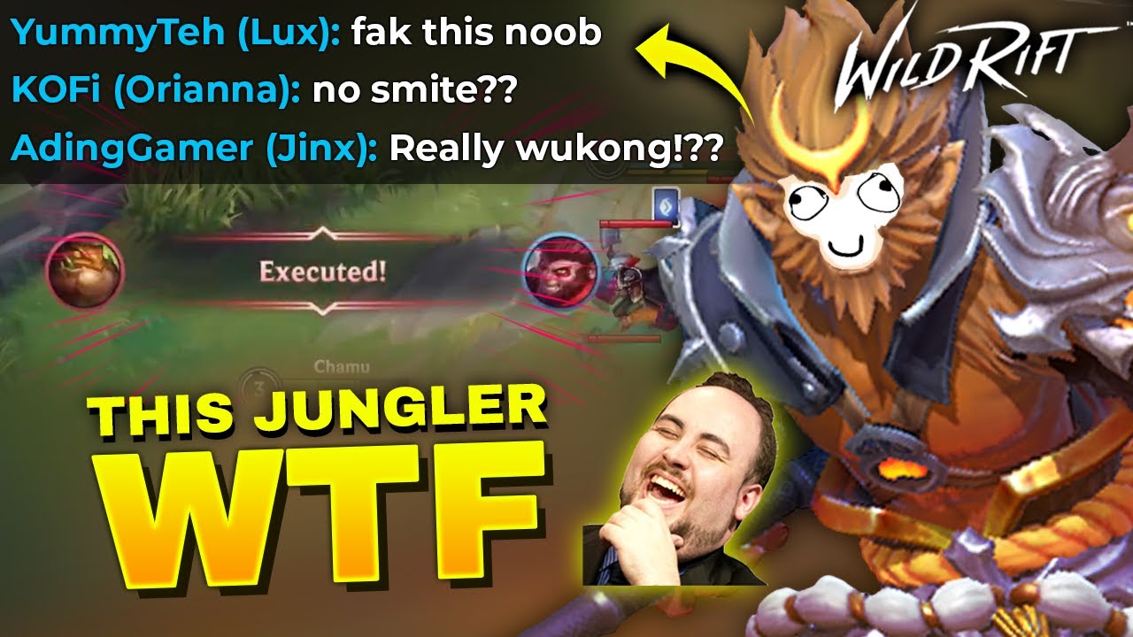 WILD RIFT | WUKONG NO SMITE GO Brrr (Ranked WTF Moments #1) League of Legends Wild Rift