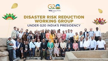 Recap of the Disaster Risk Reduction Working Group under #G20India