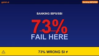 73% Get This SI-CI Banking Question Wrong — IBPS/SBI Trap Exposed