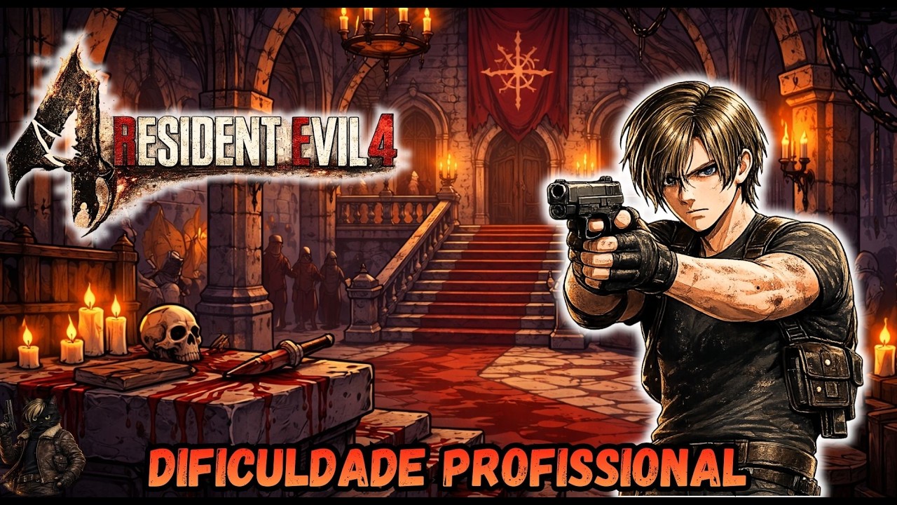 VOCÊ NÃO ESTÁ PRONTO PARA O PROFISSIONAL 😱 | RE4 REMAKE AO VIVO