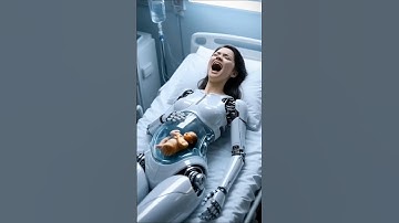 Robot mother at hospital 😯🏥 #ai #robot #motherhood #shortfilm #shorts #airobotslife