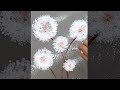 How to paint Dandelions Fast and Easy / Vertical Painting / Art Hacks