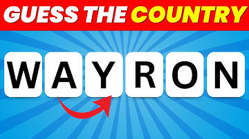 Guess The Country By Scrambled Name | Country Quiz | Quizzen