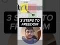 3 steps to freedom!