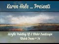 A Modern Impressionist Techniquie Demo of a Landscape Using Gold Leaf