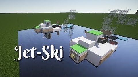 Minecraft: Lets Build/ Jet-Ski"Tutorial"