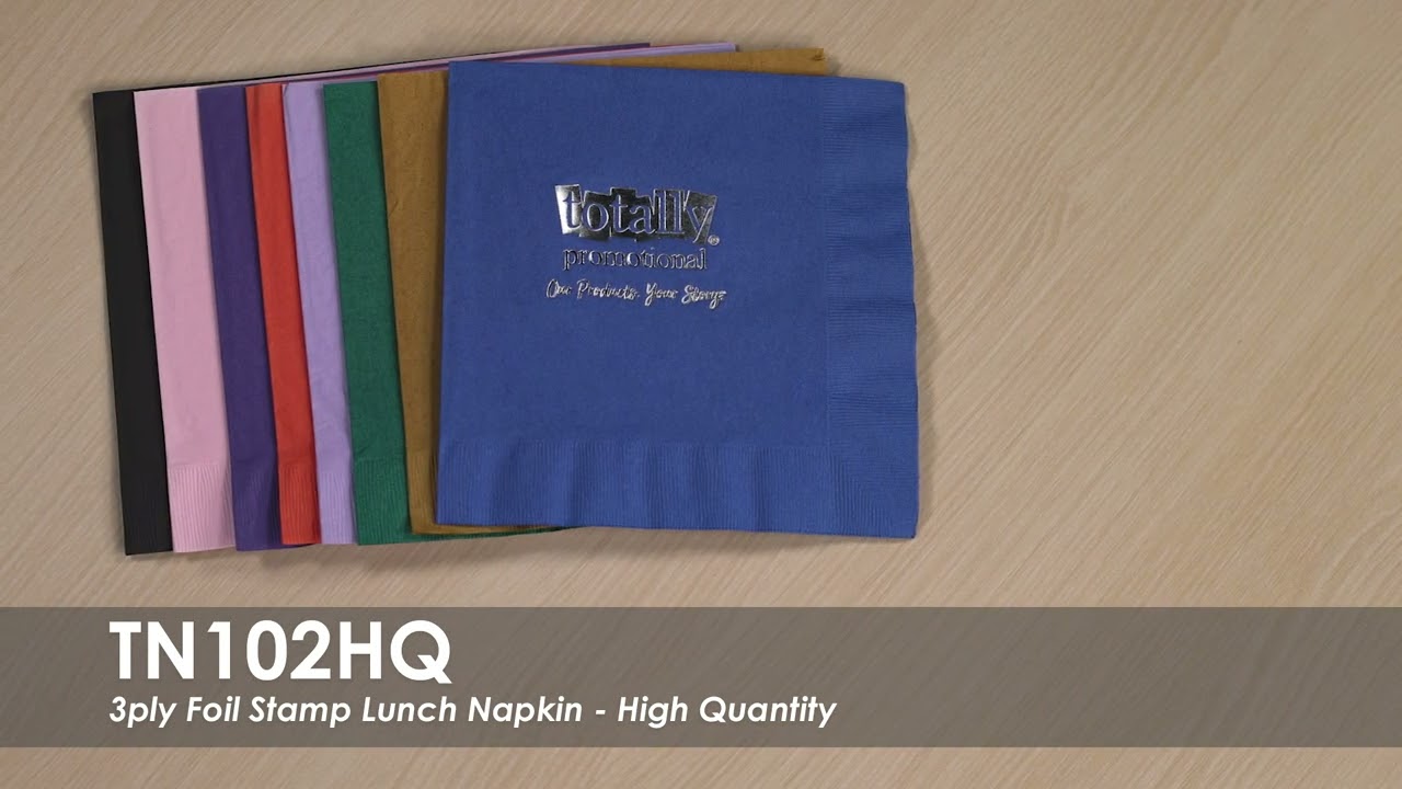3ply Foil Stamped Dinner Napkins - High Quantity | TN102HQ