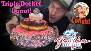 Episode 264: Triple Decker Donut Stack Challenge | Yum Yum Bakeshops